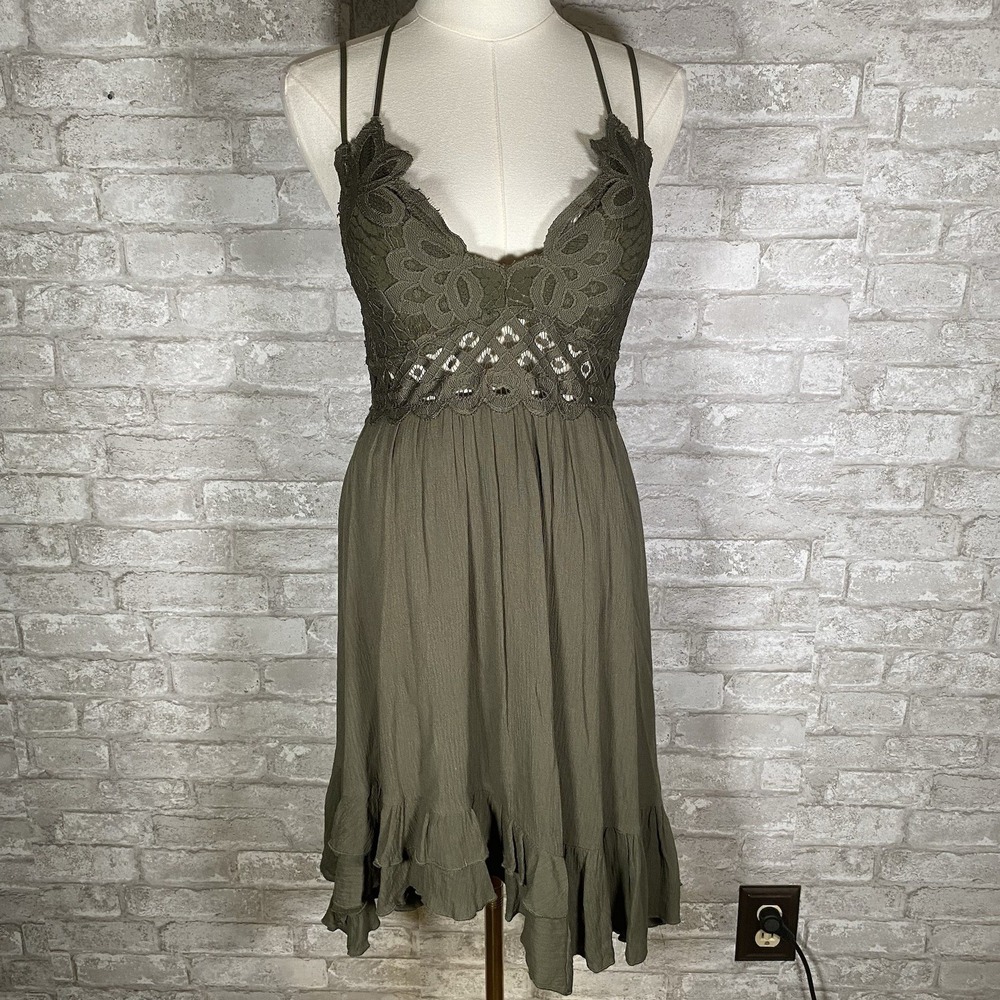wishlist apparel dress Green Boho Forest Fairy Festival Size Medium